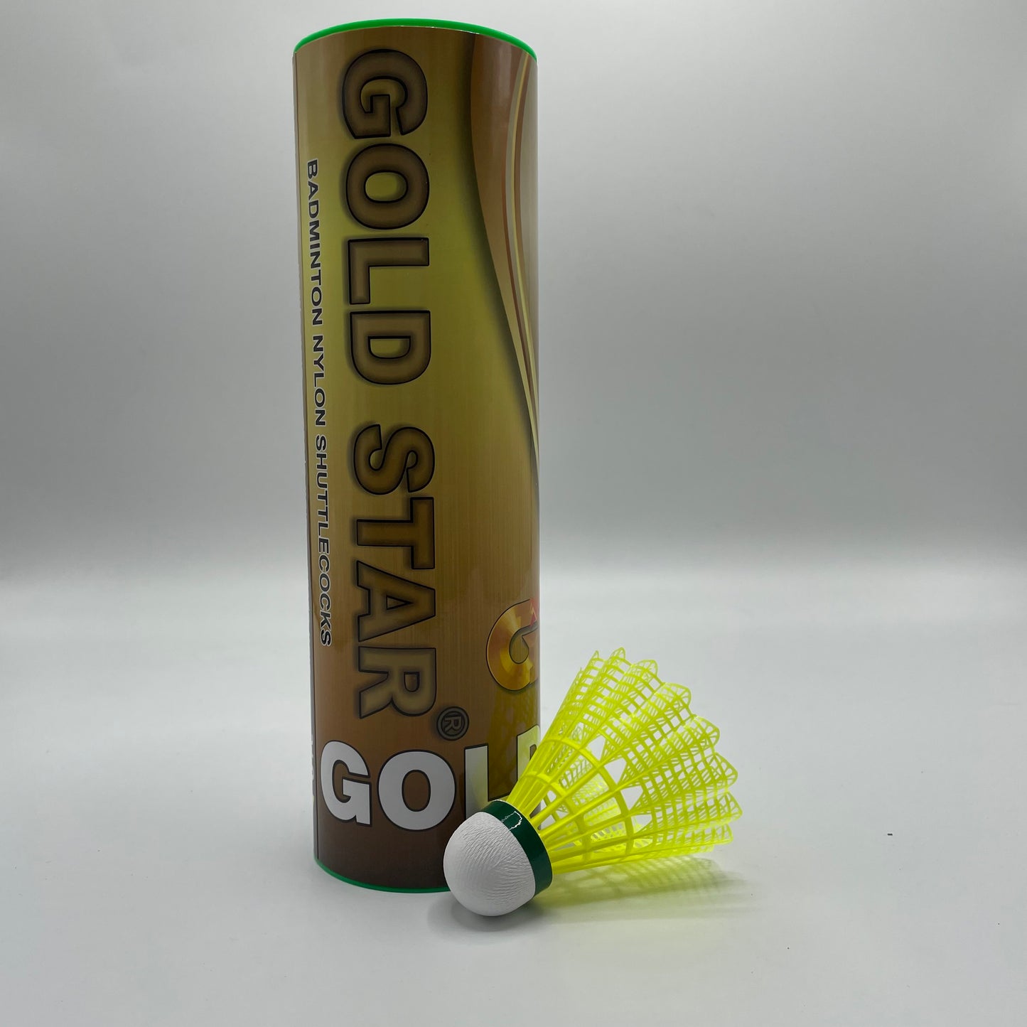 Goldstar Gold Badminton Nylon Shuttle- Badminton Shuttle - Nylon -Shuttle - Yellow Shuttle