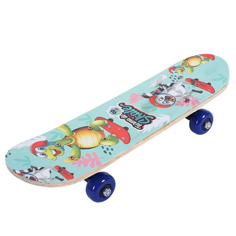 Skateboard - Cruiser skateboard - Maple wood deck - Soft wheels - Tricks